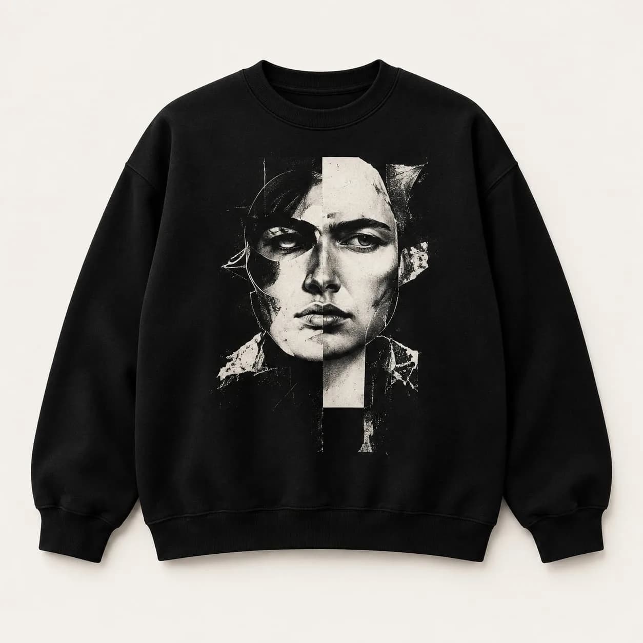 Fragment Sweatshirt noir, vue de face