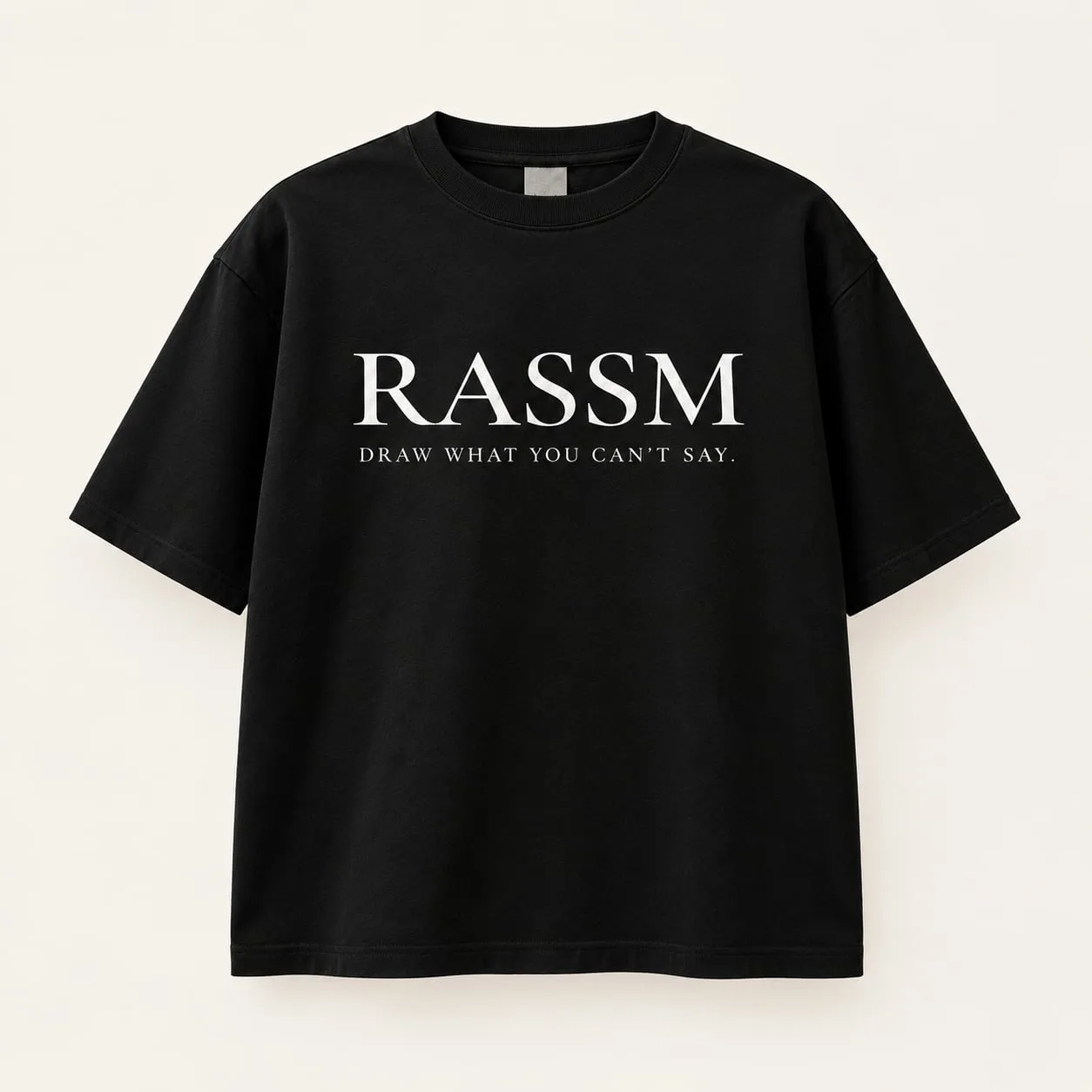 Classic Tee noir, vue de face